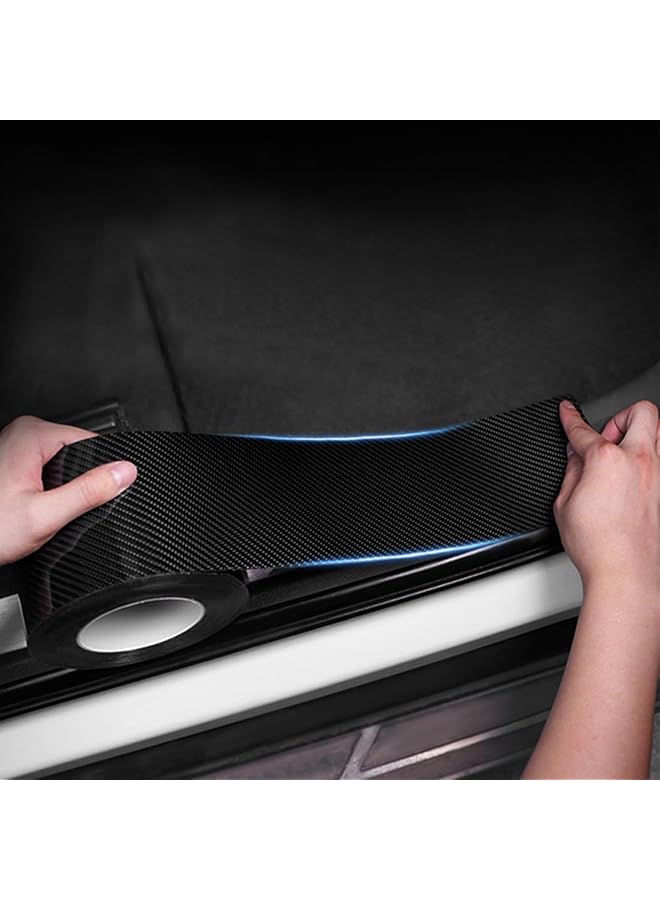 Linjie Automotive Wrap Film,Anti-Collision Car Door Edge Guard, 5D Carbon Fiber Car Protector Tape For Most Car (1.2In X 33Ft, Black) - Image 2