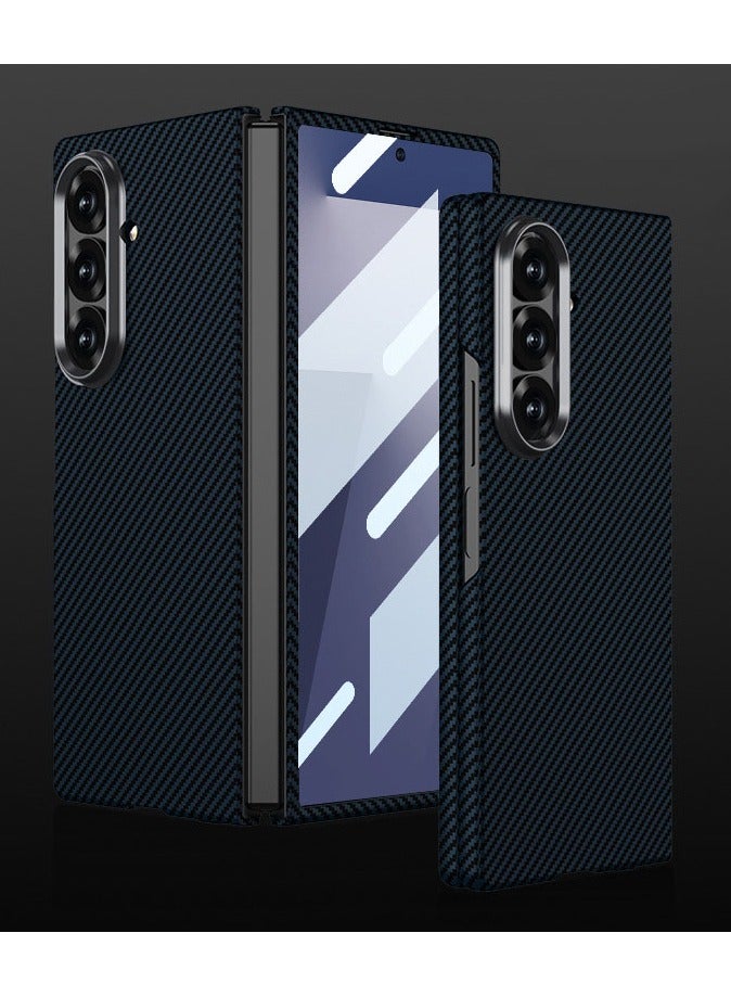 general Carbon Fiber Case Compatible with Samsung Galaxy Z Fold 7, Built-in Front Screen Protection, Ultra-thin Protective Cover for Samsung Z Fold 7
