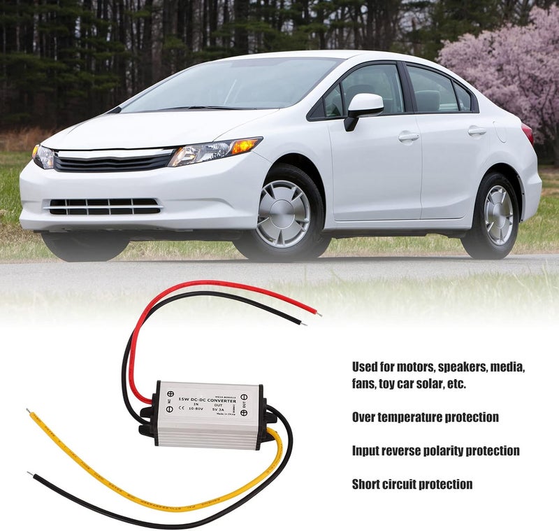 klarako 2pcs DC Converter Regulator 12V 24V 36V to 5V DC 10 to 80V to 5V 3A 15W Regulator Power Module - Image 2