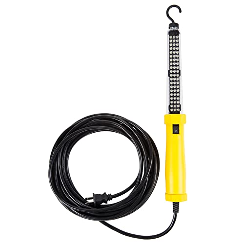 Bayco SL-2125 25 Foot Cord Corded LED Work Light with Magnetic Hook for Hand-Free Lighting, Yellow - Image 1