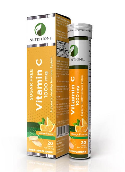 Vit C 1000Mg Orange Flav Efferv 20 Tablets