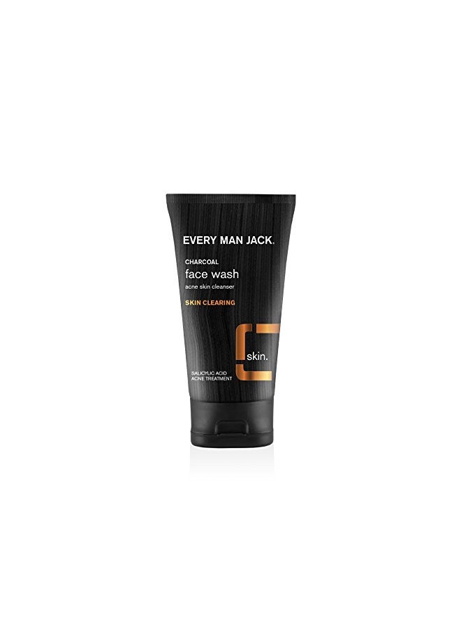 Every Man Jack Every Man Jack Charcoal Face Wash, Skin Clearing, Fragrance Free, 5-ounce (Pack of 1), SG_B002ATDRAE_US  - Image 1