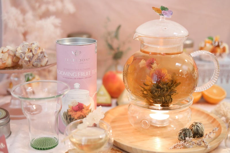 Teabloom Fruit Blooming Teas - 12 Unique Flower Varieties of Tea in 12 Delicious Fruit Flavors - Each Flowering Tea Ball Steeps Up to 3 Times - Image 4