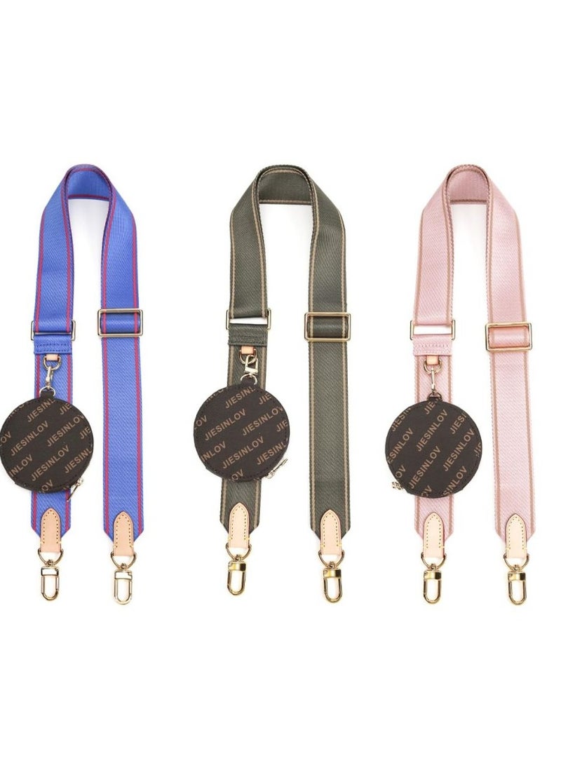 Purse Strap Replacement Crossbody Adjustable Handbag Shoulder Strap With Coin Purse Pouch