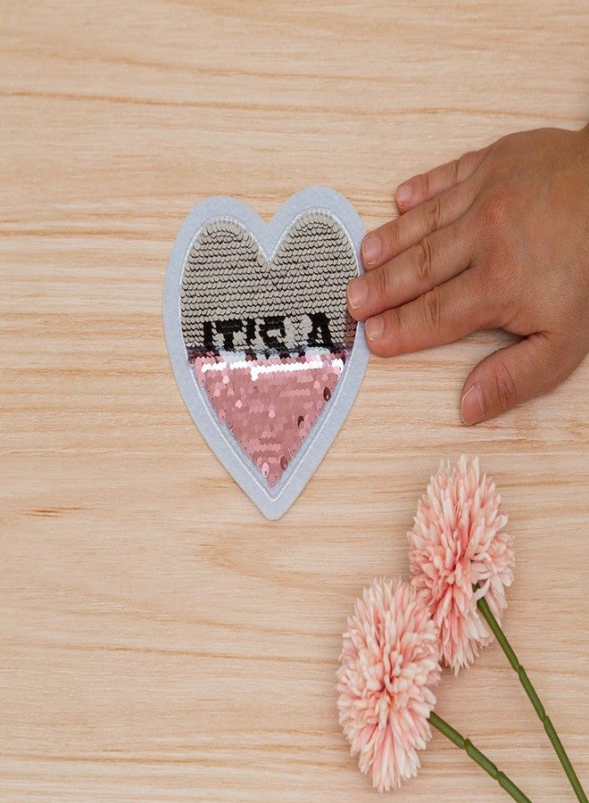 Kate & Milo Gender Reveal Sequins Sticker, It's a Girl, Double Sided, Gender Reveal Party Decorations, Pink - Image 4
