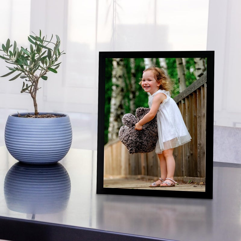 BESCRCL 8x10 صورة إطار الصورة معلقة أو إطار صورة الطاولة أسود 1 حزمة - Image 3