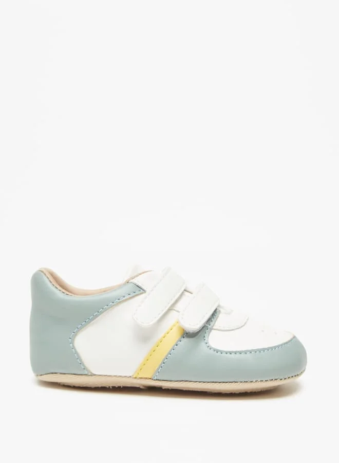 Barefeet Panelled Booties with Hook and Loop Closure