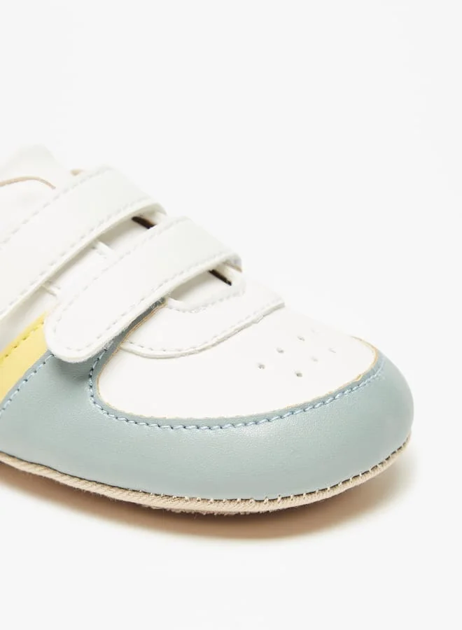 Barefeet Panelled Booties with Hook and Loop Closure
