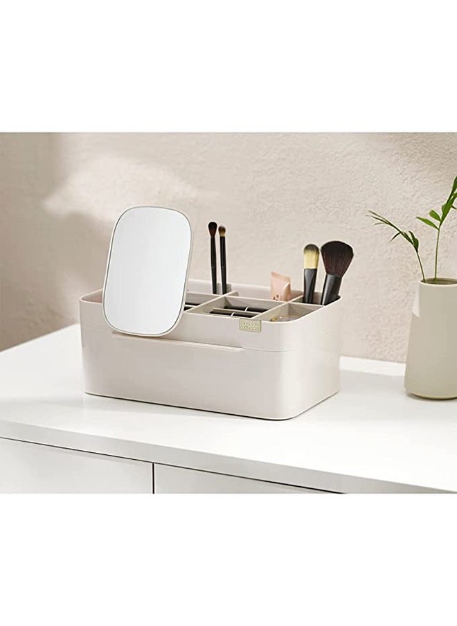 Joseph Joseph Viva Large Cosmetic Organiser With Removable Mirror - Shell  - Image 2