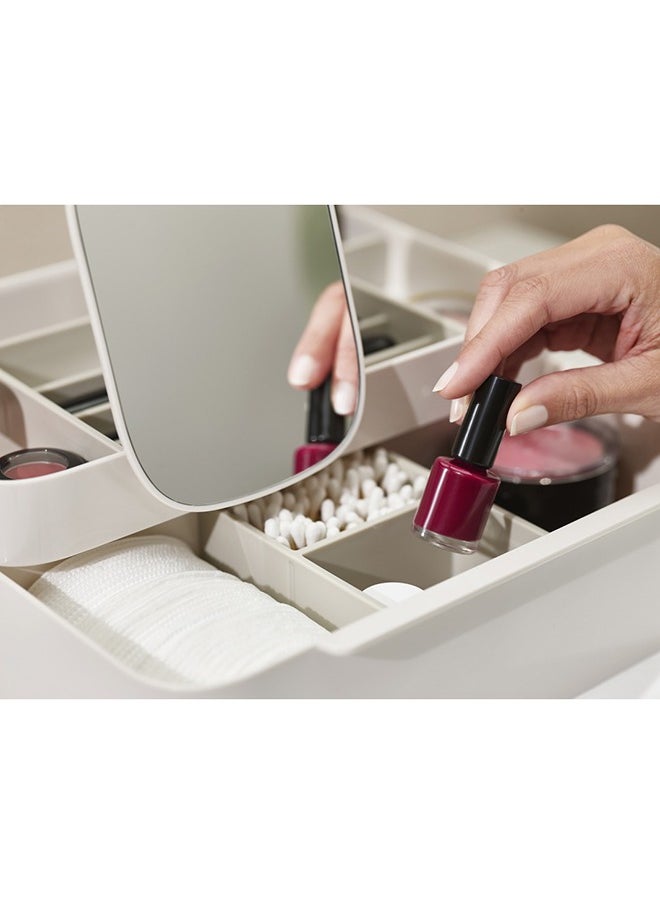 Joseph Joseph Viva Large Cosmetic Organiser With Removable Mirror - Shell  - Image 5
