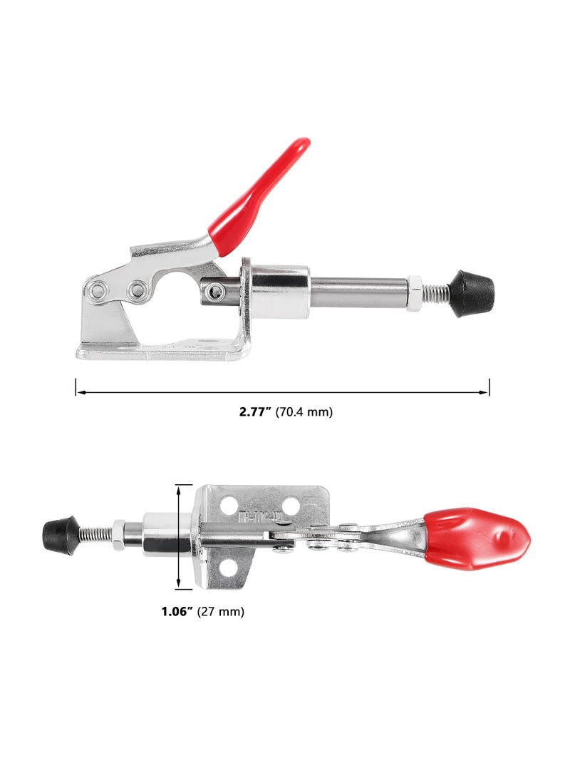 Toggle Clamp, 10 Packs 301AM Adjustable Push Pull Toggle Clamp, Quick Release Vertical Toggle Clamp for Welding, Woodworking, 99 lbs Max Clamping Force - Image 4