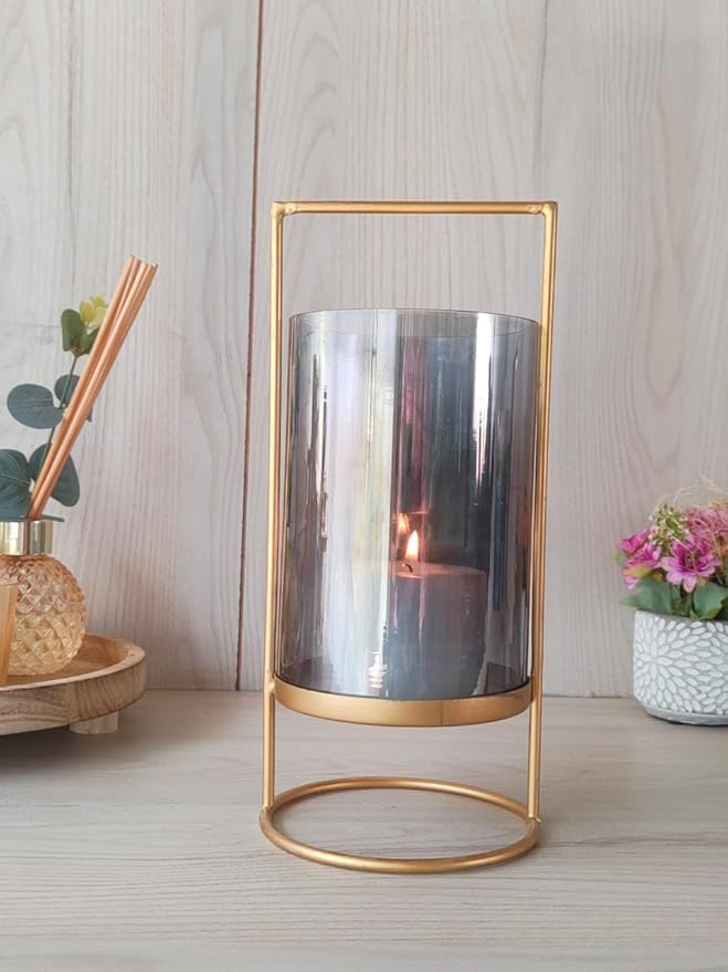 The Decor Wick Tealight Candle Holder for Holder/Candle Stand/Candles Tea Light Holder for Home Decor Diwali Decoration (Glass Candle Holder- Style2) - Image 1