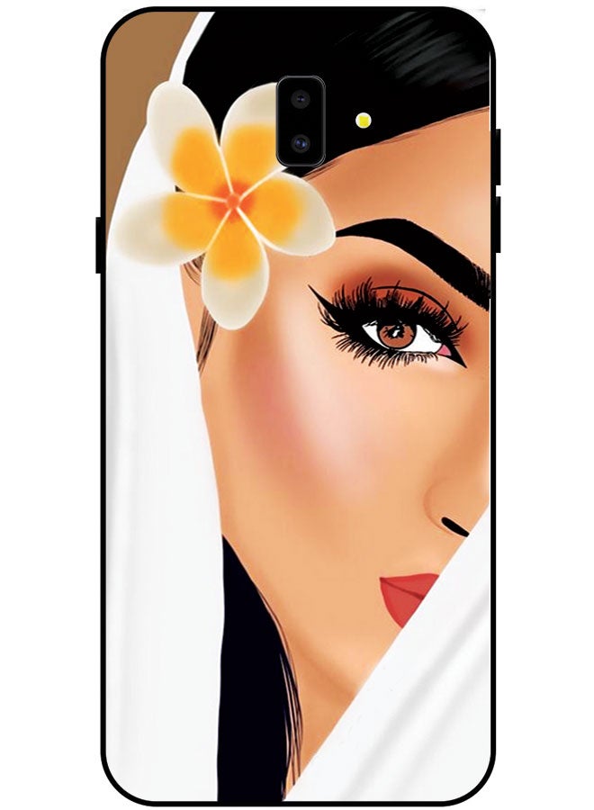 EYE CATCH Protective Case Cover For Samsung Galaxy J6 Plus Smart Series Printed Protective Case Cover for Samsung J6 Plus Girl Looking Gorgeous - Image 1