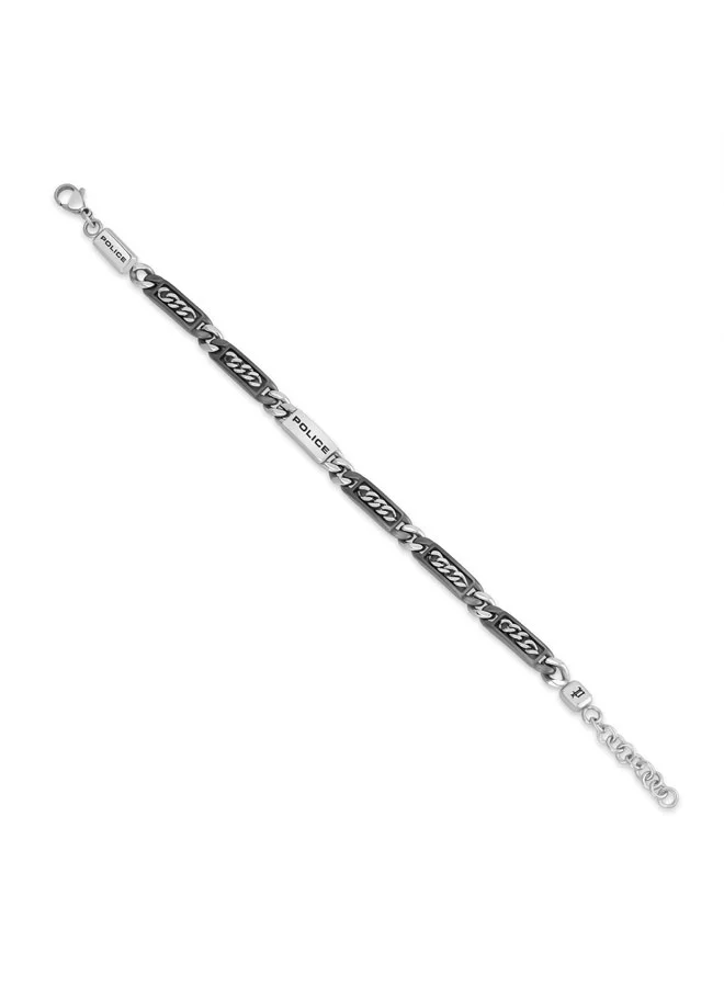 POLICE Grainline Link Chain Stainless Steel Bracelet for Men