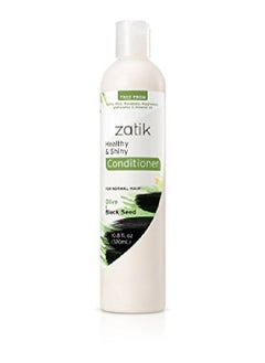zatik ls Olive and Black Seed Healthy & Shiny Conditioner dull hair repair rejuvenate (10.8 fl oz 320ml) Vegan Biodegradable pH Balanced FREE FROM EDTA PEG Parabens fragrances  - Image 1