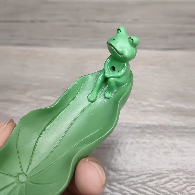 Red Panda Creative Cartoon Frog Line Incense Holder For Home Desktop - Image 2