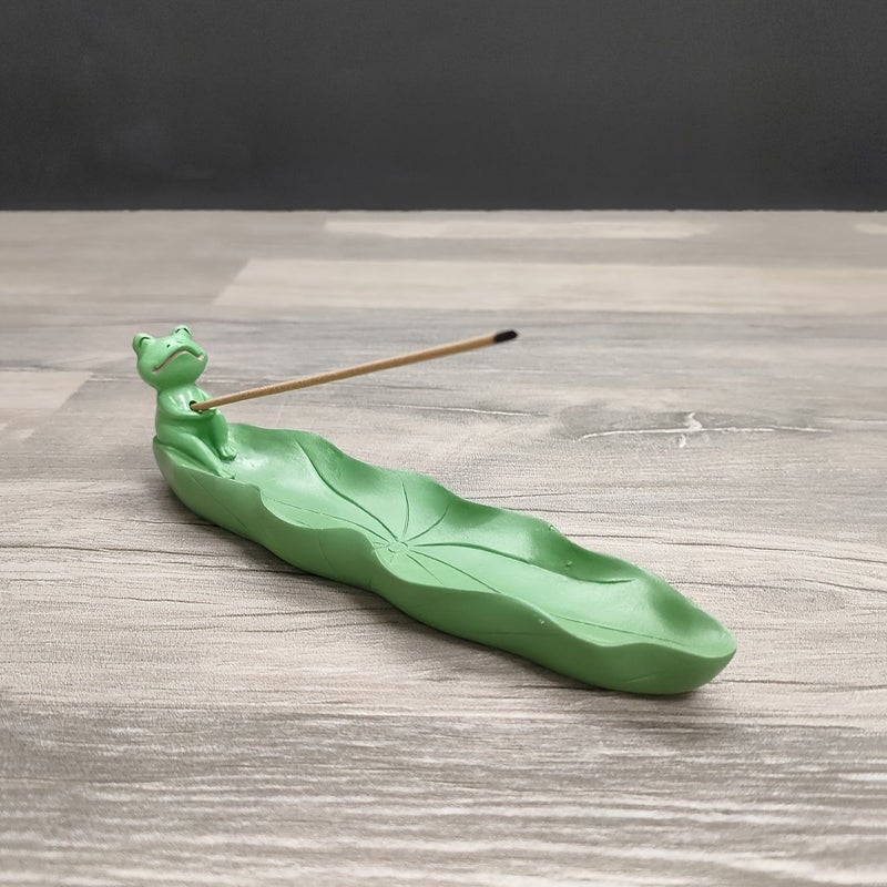 Red Panda Creative Cartoon Frog Line Incense Holder For Home Desktop - Image 3