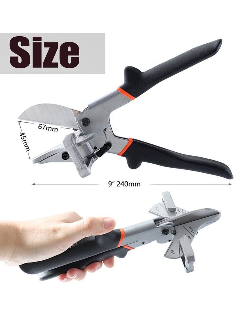 Excefore - Multi Angle Miter Shear Cutter, 0°- 135° Multi Angle Miter Shear Cutter, Adjustable Angle Shear Cutter, Adjustable Trunking Shear Scissors for Wooden Work - Image 1
