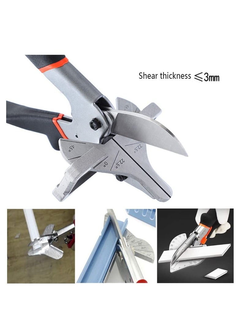 Excefore - Multi Angle Miter Shear Cutter, 0°- 135° Multi Angle Miter Shear Cutter, Adjustable Angle Shear Cutter, Adjustable Trunking Shear Scissors for Wooden Work - Image 1