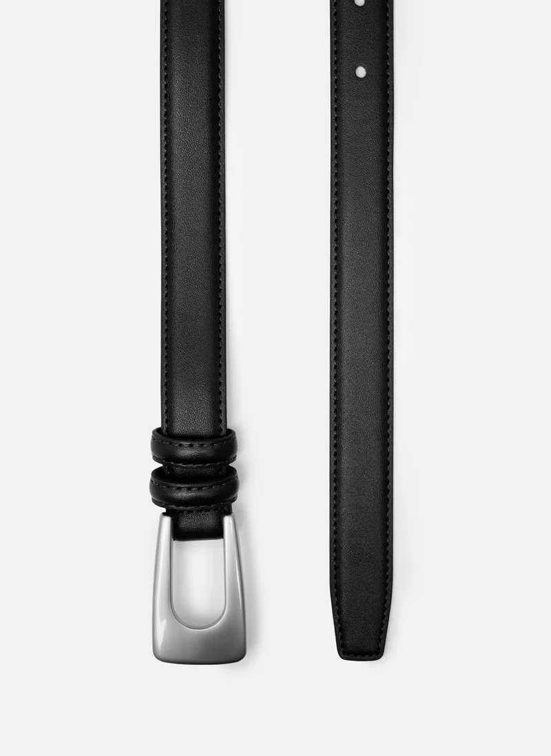 Lichi  Slim leather belt with matte buckle for Women | Best Price UAE