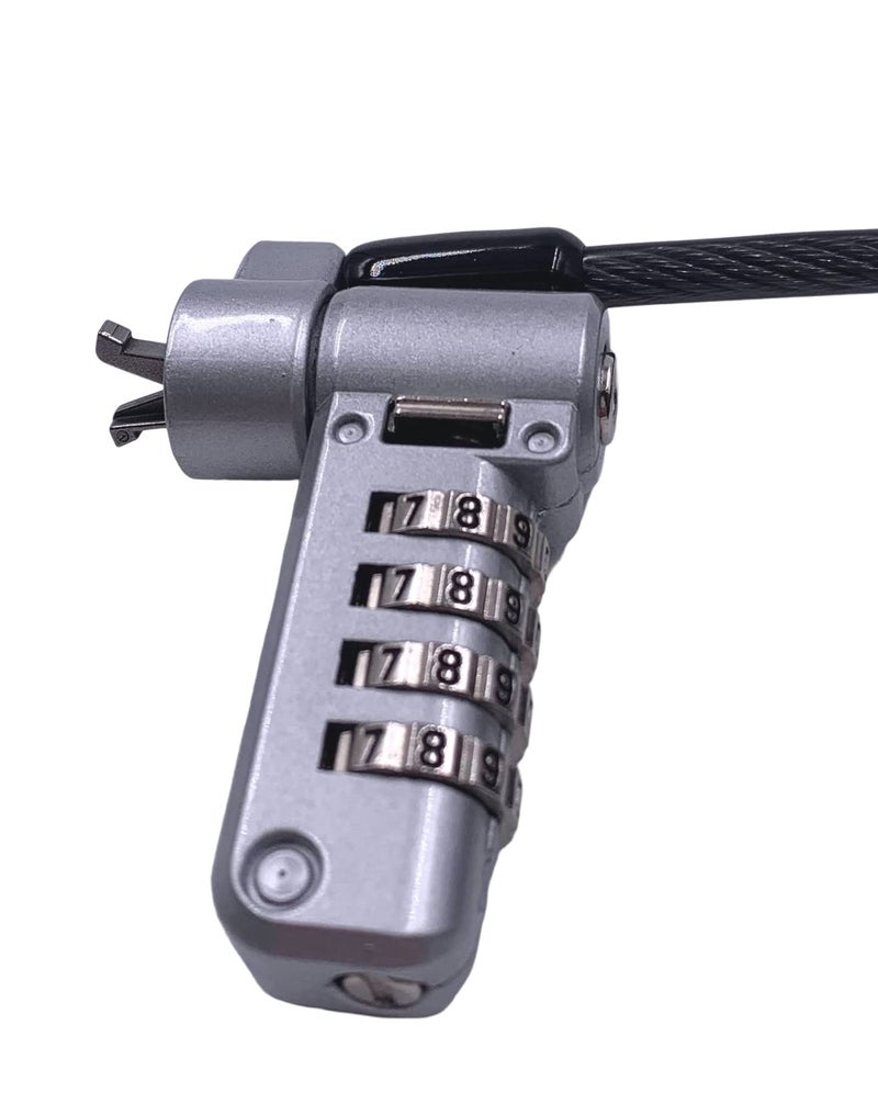 Bosvision Desktop/Laptop Security Cable Lock, for 3 Security Slots (K Standard, Nano and Wedge) Combination, 6.5 feet (200cm) Ø4.5mm Stainless Steel Cable - Image 5