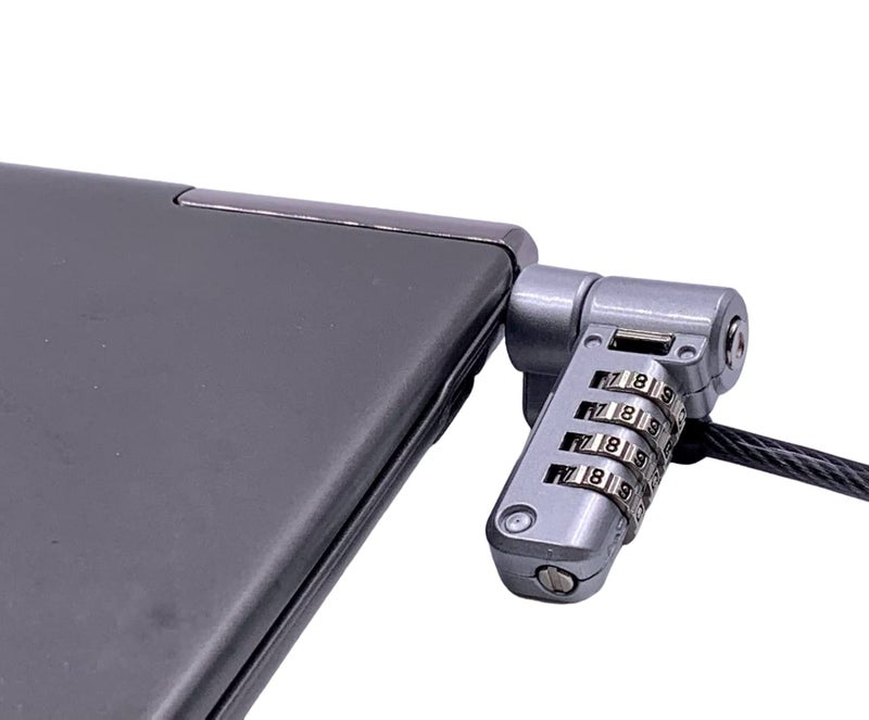 Bosvision Desktop/Laptop Security Cable Lock, for 3 Security Slots (K Standard, Nano and Wedge) Combination, 6.5 feet (200cm) Ø4.5mm Stainless Steel Cable - Image 3