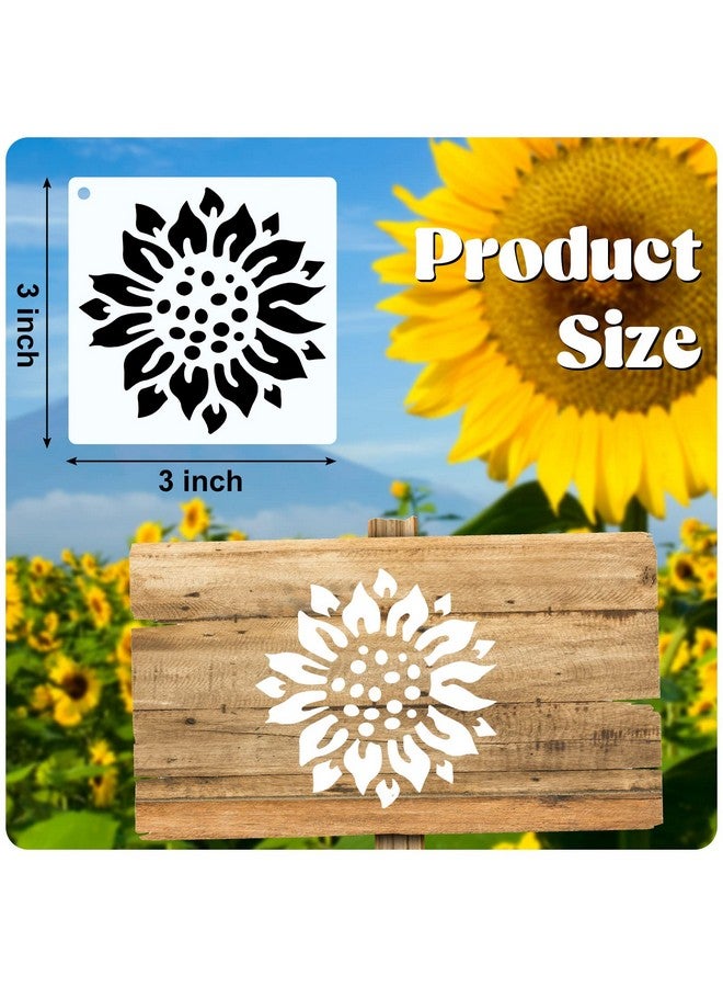 مارسبارك 66 قطعة من قوالب صغيرة قابلة لإعادة الاستخدام للحرف اليدوية مقاس 3 بوصات من قوالب الزهور لعيد الميلاد للرسم على الخشب، قالب حرفي DIY، قالب عطلة لتزيين الحائط والمنزل (نباتات مزهرة) - Image 1