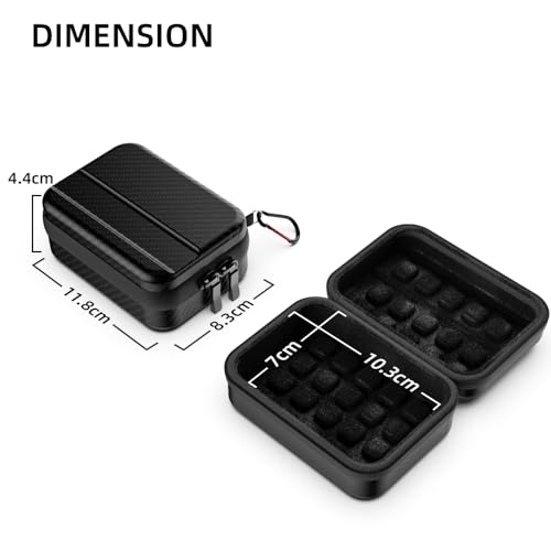SUREWO Mini Pro Carrying Case for GoPro, Hard Shell Travel Storage Case for Go Pro Hero 13/12/11/10/9/8/7/6/5/4,DJI Osmo Action 5/4/3/2,AKASO and More - Image 3