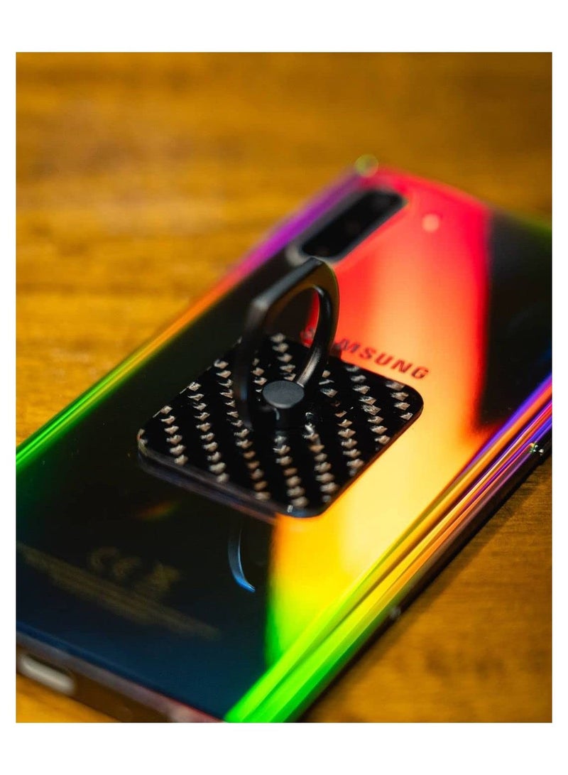 سي ار بي ان حامل حلقة مربعة للهاتف الخلوي من ألياف الكربون - Image 2