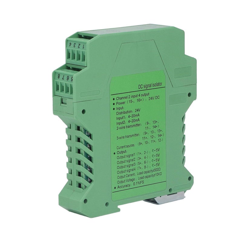 DC Isolator 2 In 4 Out Direct Current Conditioner Transmitter PLC Detection 0 To 5V - Image 2