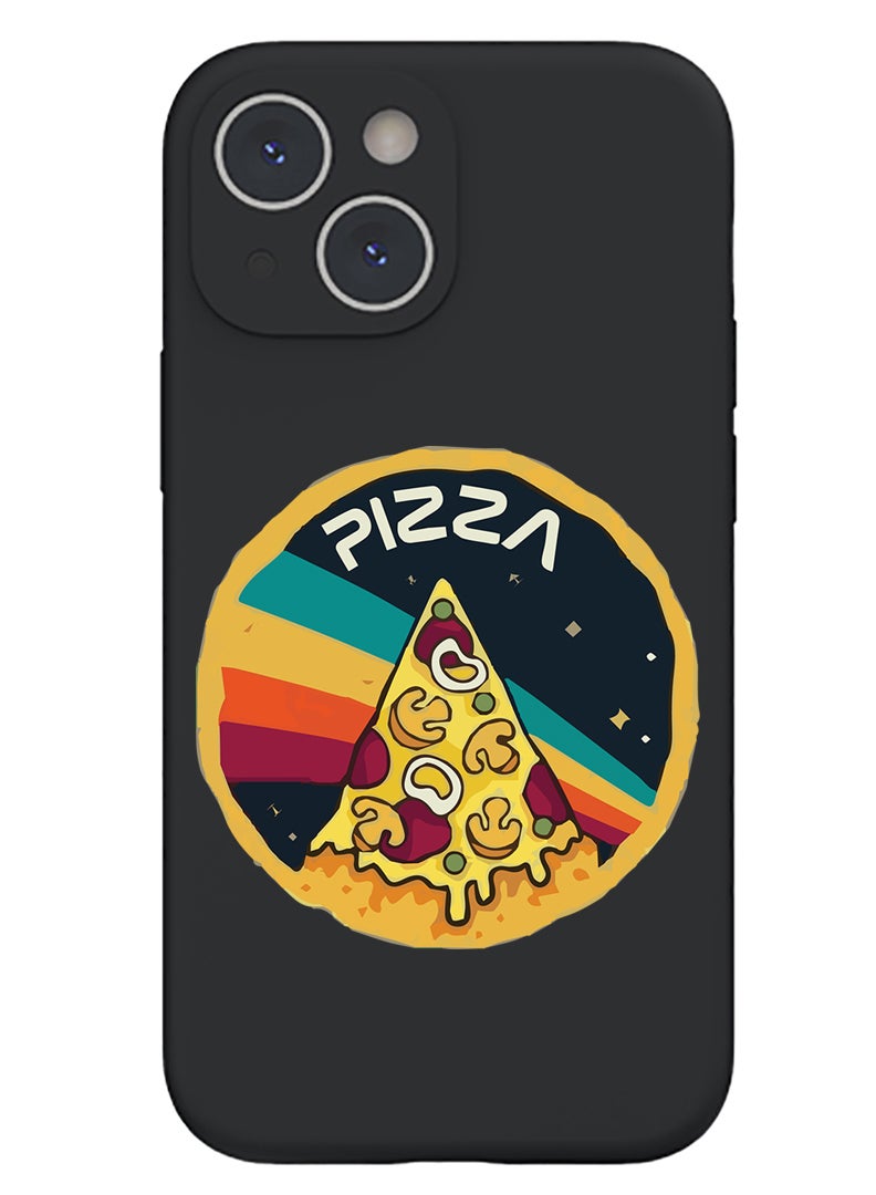 Theodor Protective Slim Fit Case Liquid Silicone Cover with Full Body Protection Anti-Scratch Shockproof Case For iPhone 13 Black  - Queen of all hearts Black copy - Image 1