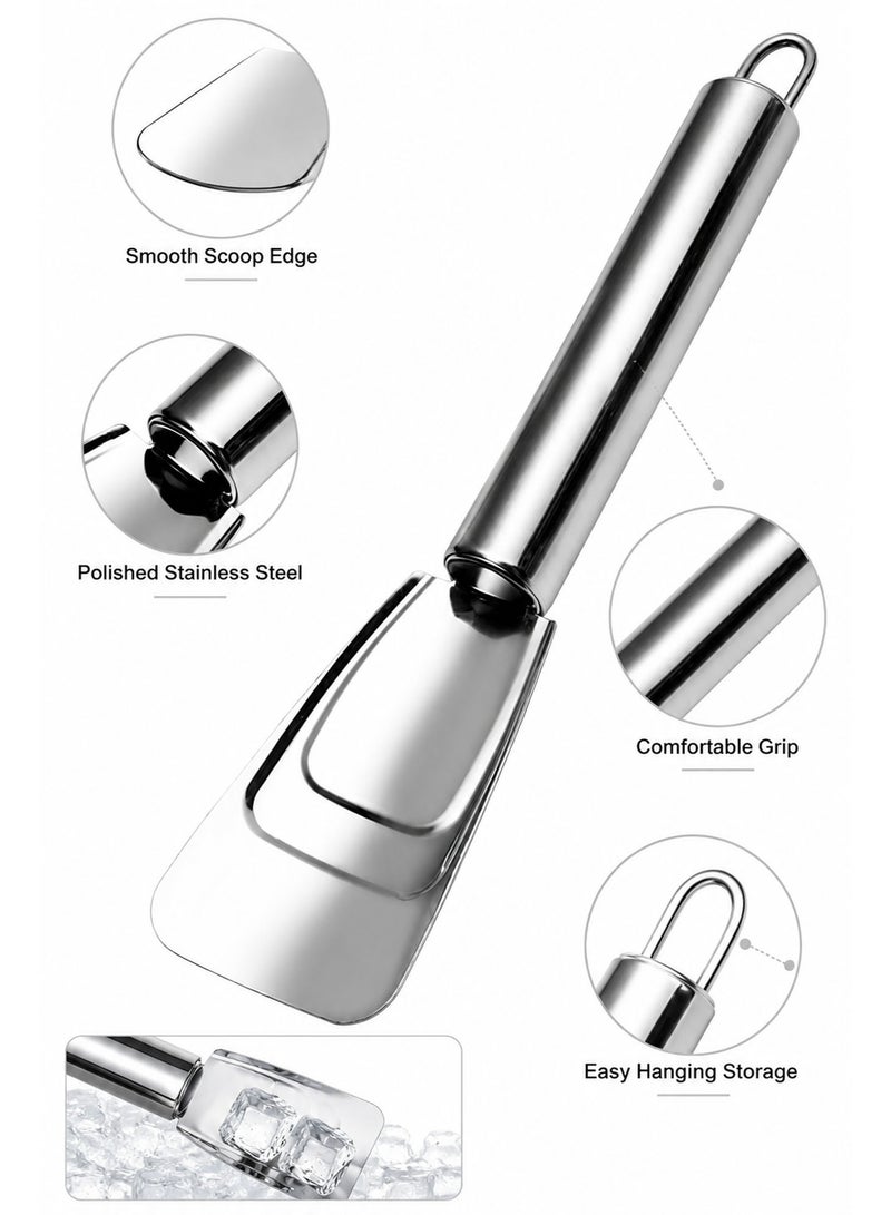 Stainless Steel Refrigerator Ice Scraper & Freezer Shovel, Ice Remover Cleaning Tool for Fridge, Freezer Defrosting & Kitchen Cleaning - Image 2