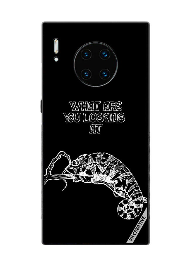 VR CREATIVE Protective Case Cover For Huawei Mate 30 Pro Sleeping Chameleon Design Multicolour - Image 1