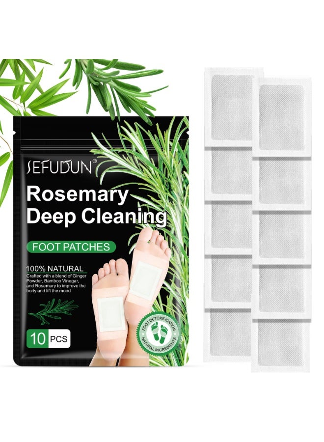 100% Natural Deep Foot Cleansing with Ginger Powder, Bamboo Vinegar & Rosemary Mix - 10 Pieces - Image 1