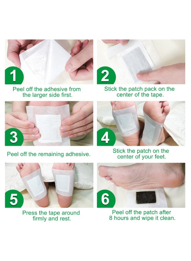 100% Natural Deep Foot Cleansing with Ginger Powder, Bamboo Vinegar & Rosemary Mix - 10 Pieces - Image 3