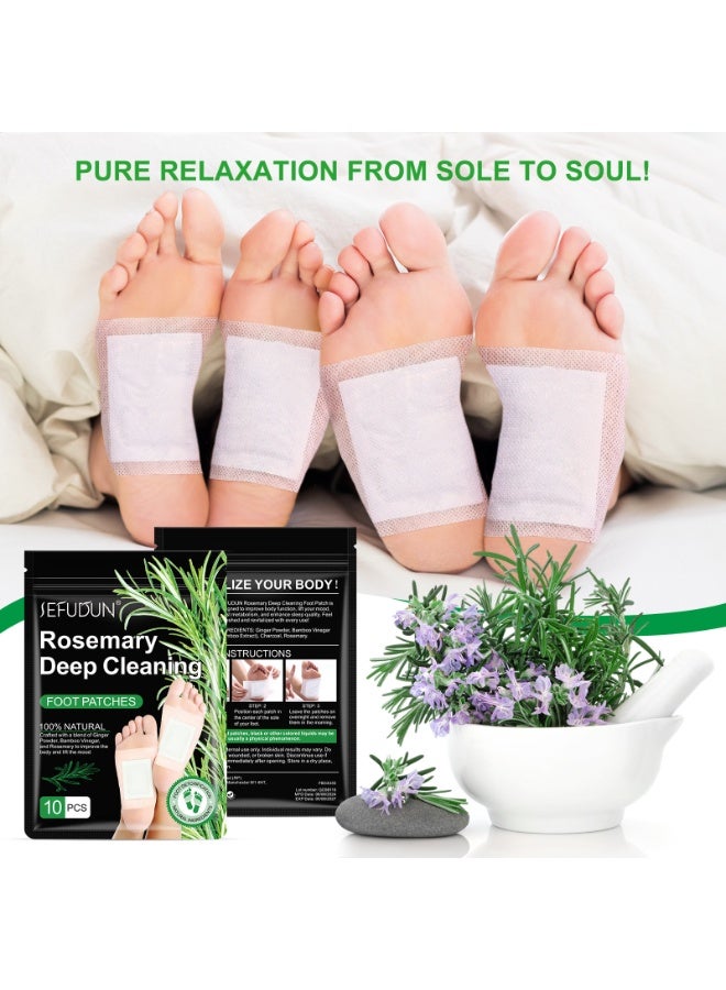 100% Natural Deep Foot Cleansing with Ginger Powder, Bamboo Vinegar & Rosemary Mix - 10 Pieces - Image 4