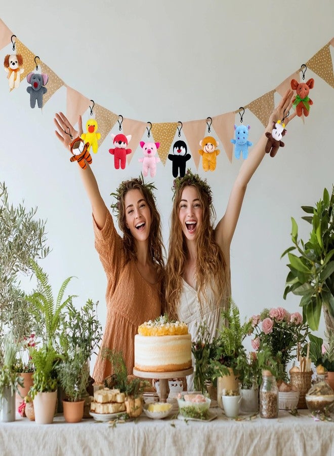 XIPEGPA 30 PCS Mini Plush Animals Keychain Set Small Stuffed Animals for Goodie Bags Schools Birthday Party Favor Supplies (Standing Plush Animals) - Image 5