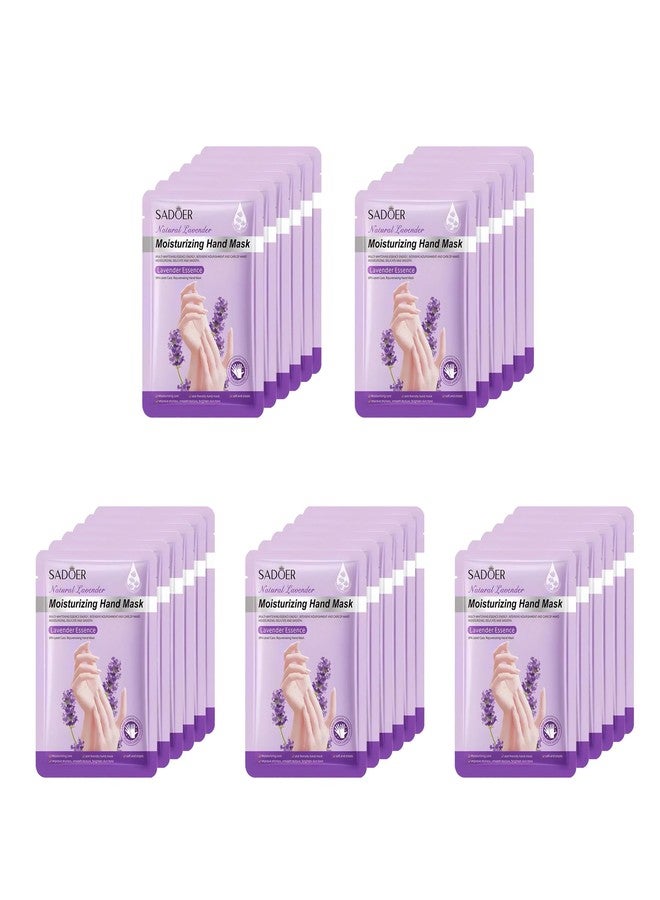 Chicwe 30 Pairs of Hand Masks Moisturizing Glove, Hydrating Hand Masks for Dry Peeling Hands, Exfoliating Collagen Gloves for Smooth Hands (Lavender) - Image 1