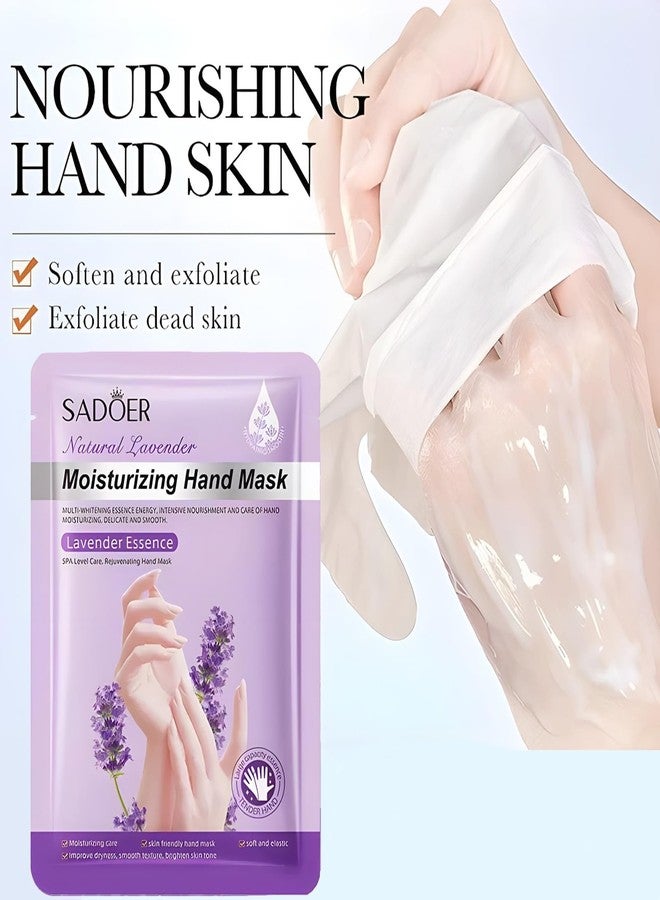 Chicwe 30 Pairs of Hand Masks Moisturizing Glove, Hydrating Hand Masks for Dry Peeling Hands, Exfoliating Collagen Gloves for Smooth Hands (Lavender) - Image 5