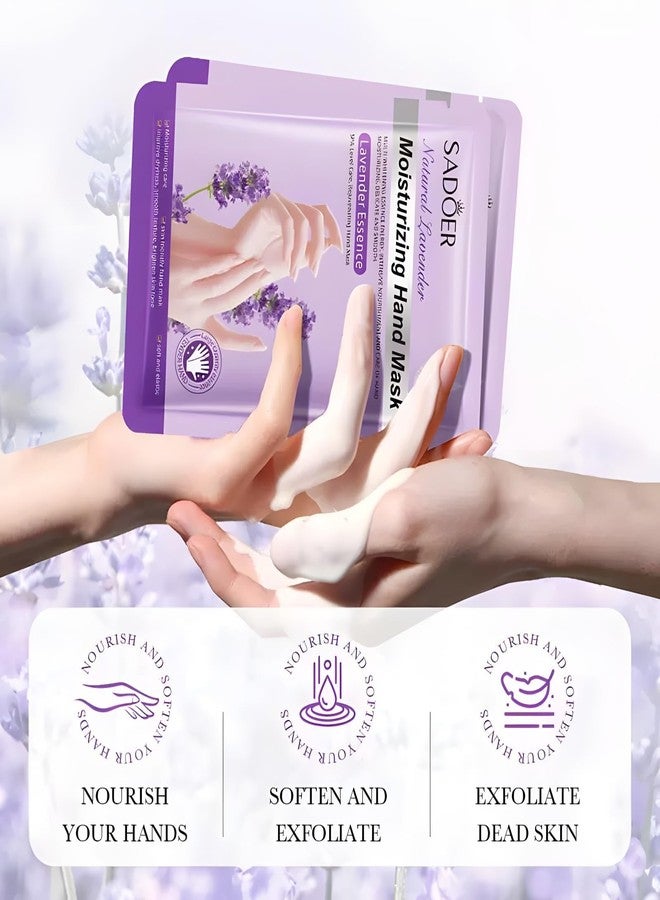 Chicwe 30 Pairs of Hand Masks Moisturizing Glove, Hydrating Hand Masks for Dry Peeling Hands, Exfoliating Collagen Gloves for Smooth Hands (Lavender) - Image 4