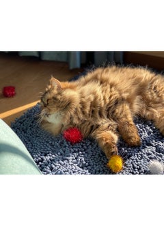Rimobul RIMOBUL 100PCS 1.5 INCH Cat Toy Balls Extra Large Sparkly Cat's Favorite Chase Glitter Ball Toy Sparkle Pom Pom Balls  - Image 4