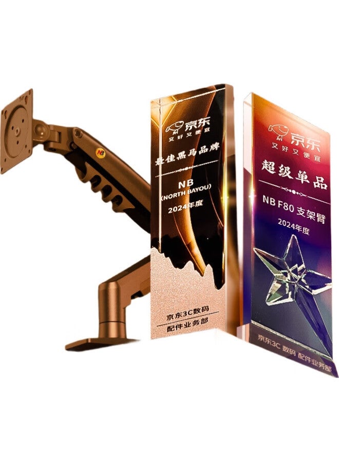 NB Nbf80 Monitor Stand, Computer Stand, Desktop Adjustable Monitor Arm, Rotating Computer Stand, Monitor Riser Stand, Screen Support, 17-32 Inches - Image 3