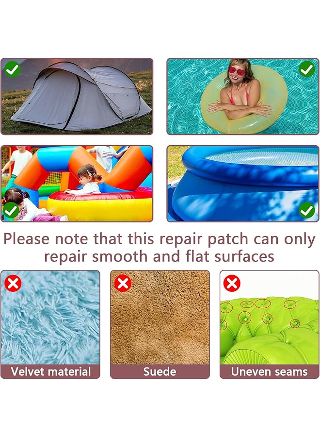 Oasisgalore 10Pc Waterproof Inflatable Patch Kit Self Adhesive Air Mattress Repair Kit For Inflatable For Mattresses Boats Raincoats Umbrellas Swimming Rings  - Image 5