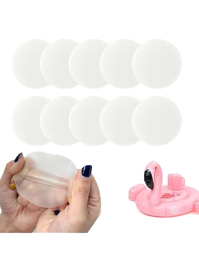 Oasisgalore 10Pc Waterproof Inflatable Patch Kit Self Adhesive Air Mattress Repair Kit For Inflatable For Mattresses Boats Raincoats Umbrellas Swimming Rings  - Image 1