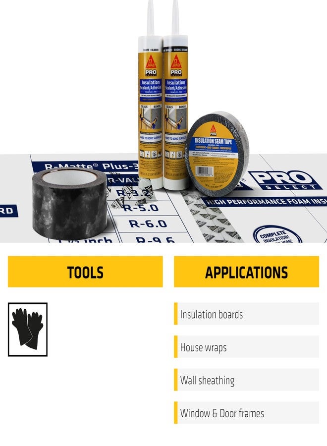 سيكا شريط عزل سيكا سيكاسيل-148 - شفاف، متعدد الأغراض، لاصق أكريليك قابل للتمزيق يدويًا - للاستخدام الداخلي والخارجي، مقاوم للأشعة فوق البنفسجية والرطوبة والعفن، 2 بوصة × 164 قدمًا - Image 4