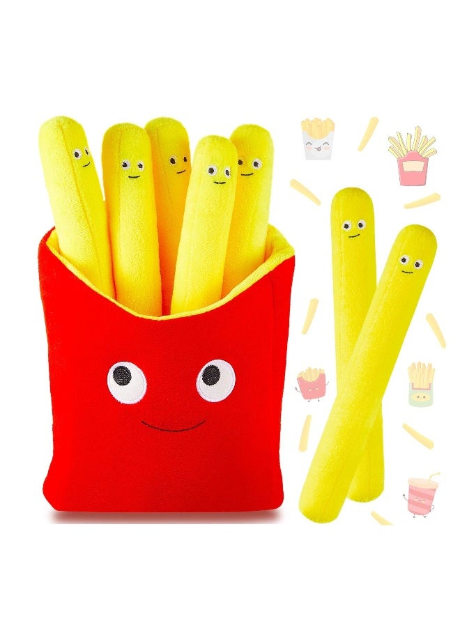 Food Pillows Lovely French Fry Plushie Toy Removable Plush French Fries Pillow, Creative Simulation Fries Plush Pillow  - Image 1