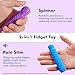LESONG Pain Stim Fidget Toys for Adults Rotating Spiky Grippie for Anxiety Relief ADHD Tools for Autism Kids Teens Calming Pain Stim Fidget for Stress Office Classroom Desk 4 Pack - Image 4