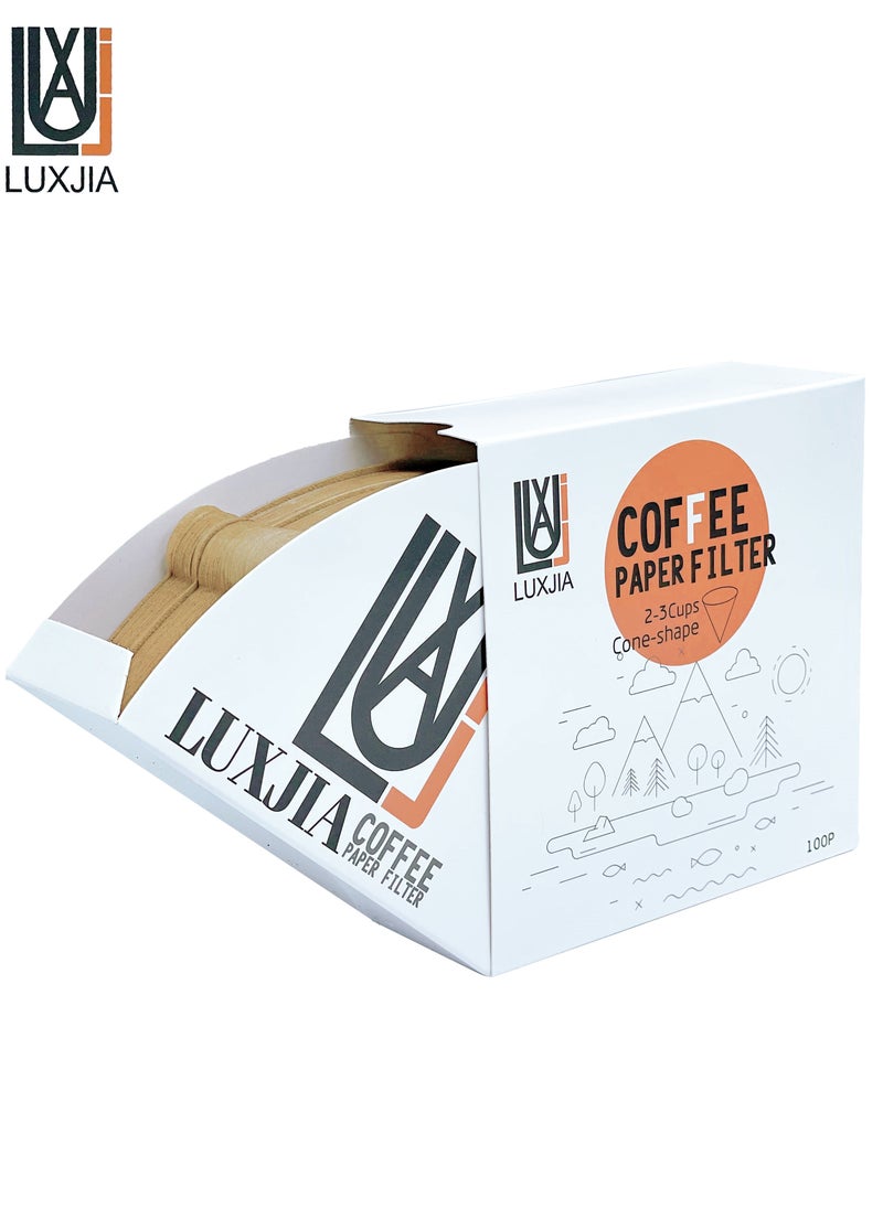 لاكجيا - فلاتر قهوة v60 عدد 100 فلتر مقاس 02 حجم كبير - Image 1
