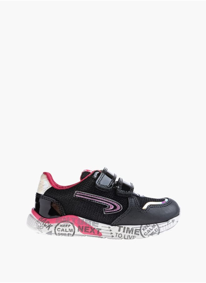 Pablosky - Girls' Printed Sneakers With Hook And Loop Closure - Image 1