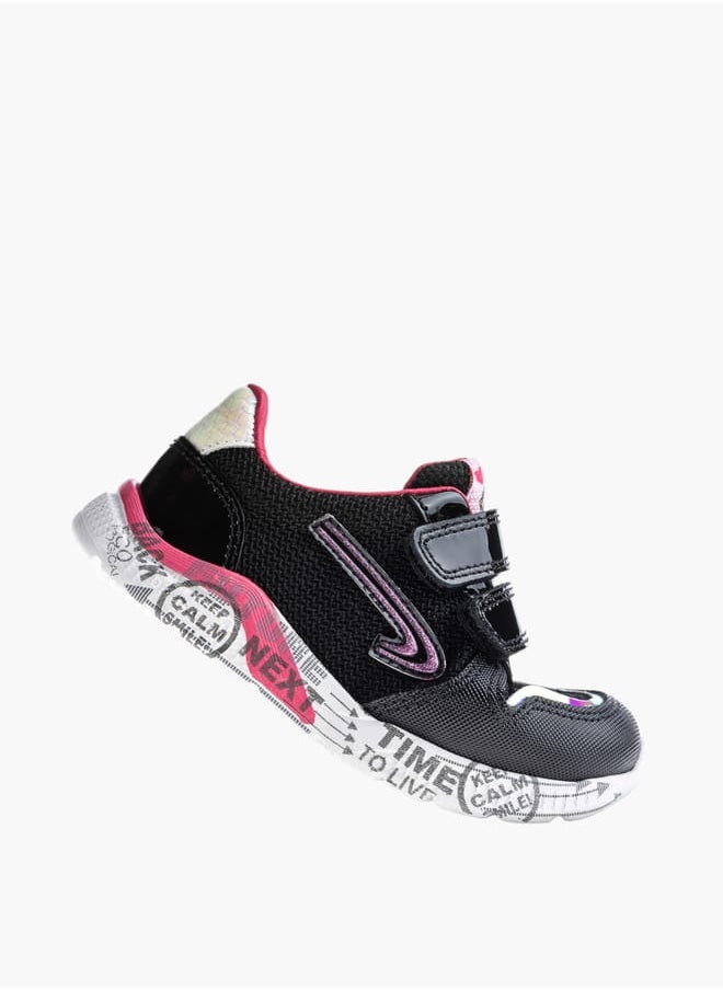 Pablosky - Girls' Printed Sneakers With Hook And Loop Closure - Image 1
